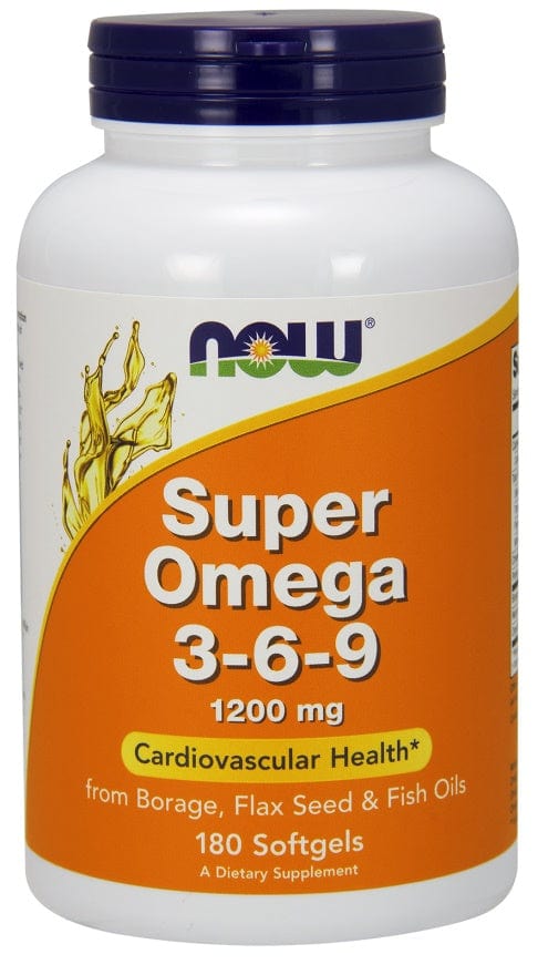 NOW Foods Omegas, EFAs, CLA, Oils Super Omega 3-6-9, 1200mg - 180 softgels