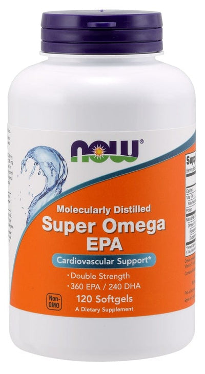 NOW Foods Omegas, EFAs, CLA, Oils Super Omega EPA Molecularly Distilled - 120 softgels