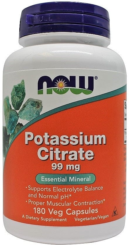 NOW Foods Potassium Citrate, 99mg - 180 vcaps