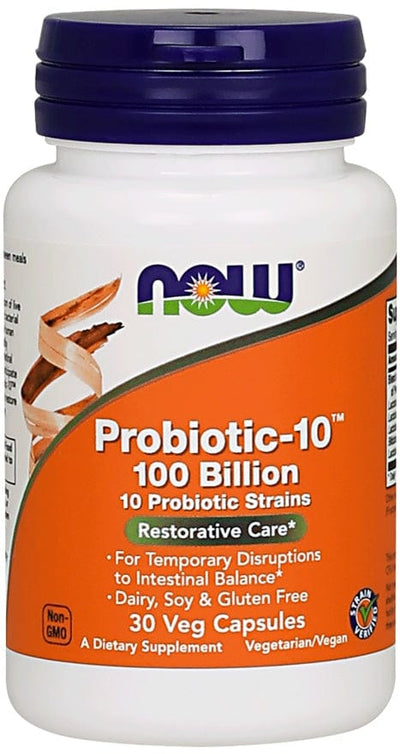 NOW Foods Probiotic-10, 100 Billion - 30 vcaps