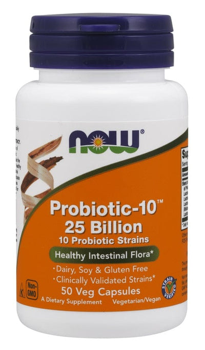 NOW Foods Probiotic-10, 25 Billion - 50 vcaps