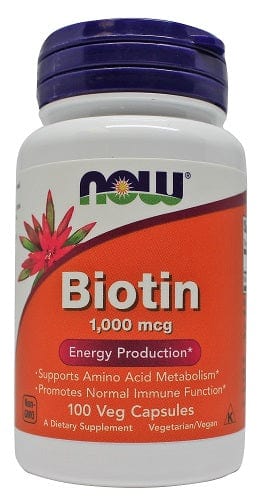 NOW Foods Slimming and Weight Management Biotin, 1000mcg - 100 vcaps