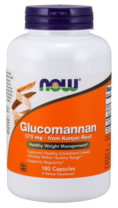 NOW Foods Slimming and Weight Management Glucomannan from Konjac Root, 575mg - 180 caps