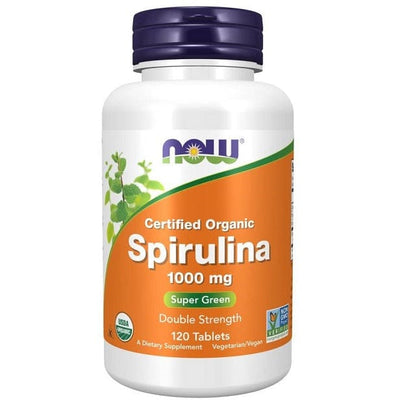 NOW Foods Spirulina Organic, 1000mg - 120 tabs