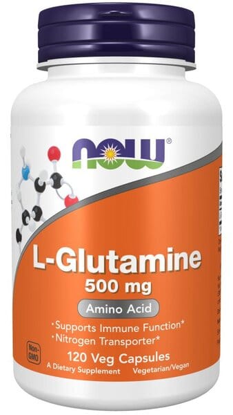 NOW Foods Supplements L-Glutamine, 500mg - 120 vcaps