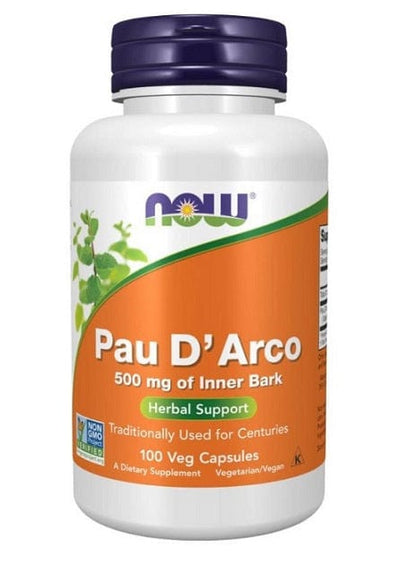 NOW Foods Supplements Pau D'Arco, 500mg - 100 vcaps
