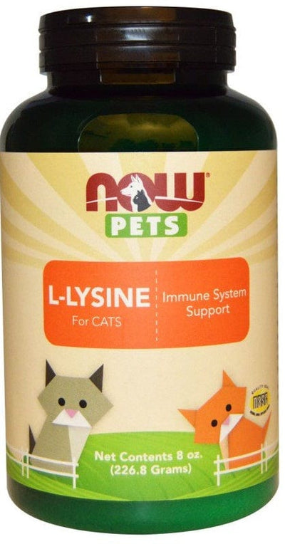 NOW Foods Supplements Pets, L-Lysine for Cats - 226 grams