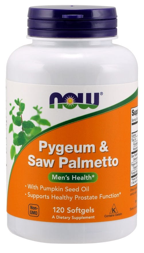 NOW Foods Supplements Pygeum & Saw Palmetto - 120 softgels