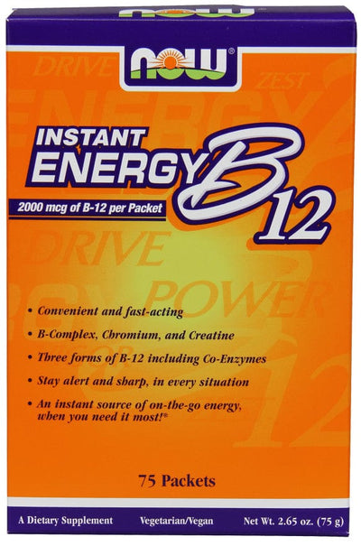 NOW Foods Vitamin B-12, Instant Energy - 75 packets