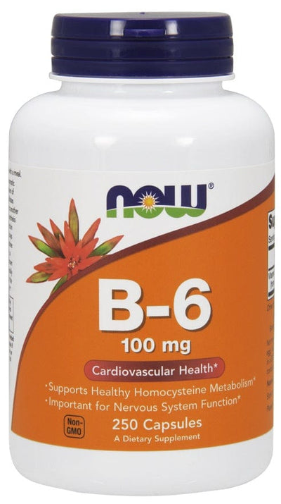 NOW Foods Vitamin B-6, 100mg - 250 caps