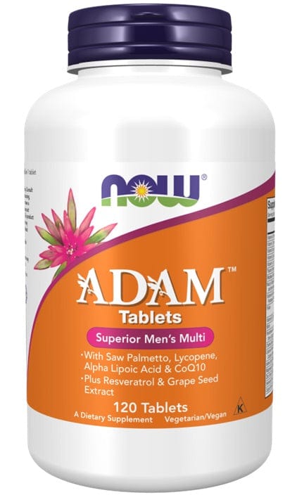 NOW Foods Vitamins & Minerals ADAM Multi-Vitamin for Men - 120 tablets