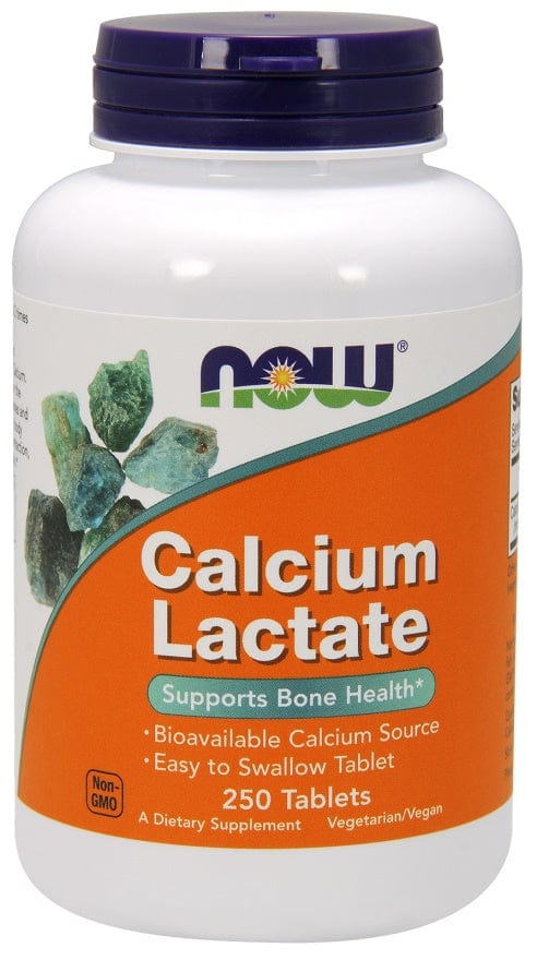 NOW Foods Vitamins & Minerals Calcium Lactate - 250 tablets