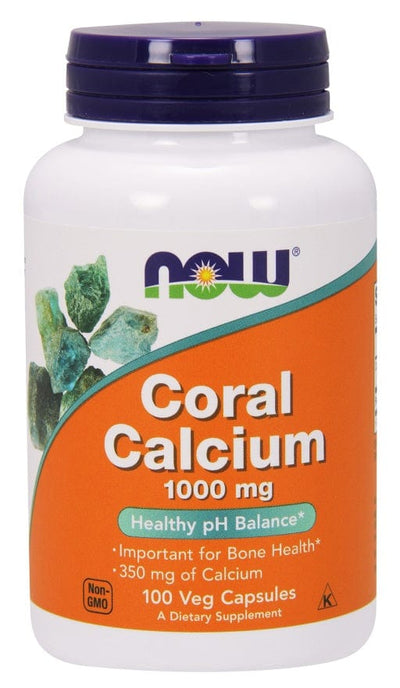 NOW Foods Vitamins & Minerals Coral Calcium, 1000mg - 100 vcaps