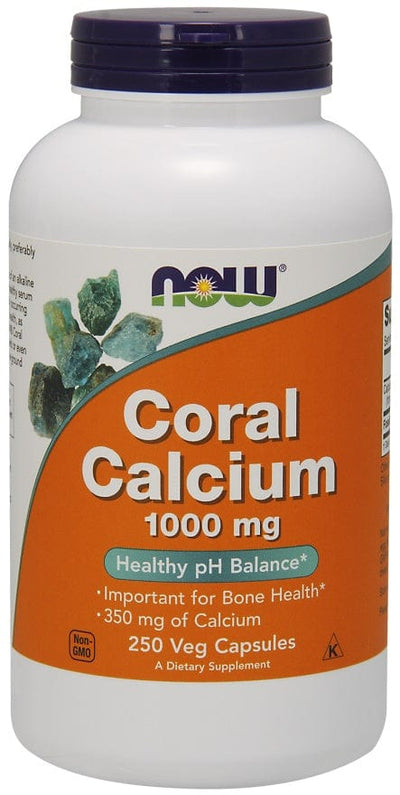 NOW Foods Vitamins & Minerals Coral Calcium, 1000mg - 250 vcaps