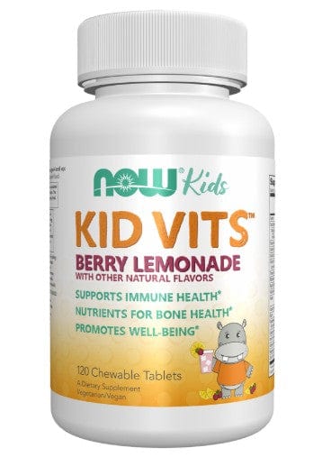 NOW Foods Vitamins & Minerals Kid Vits, Berry Lemonade - 120 chewables