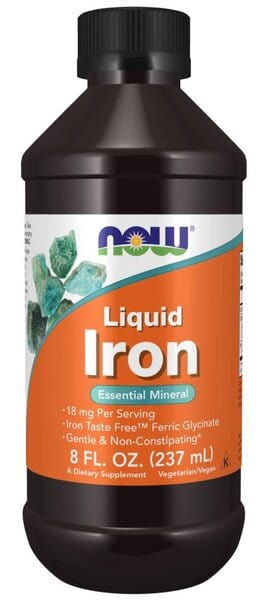 NOW Foods Vitamins & Minerals Liquid Iron - 237ml