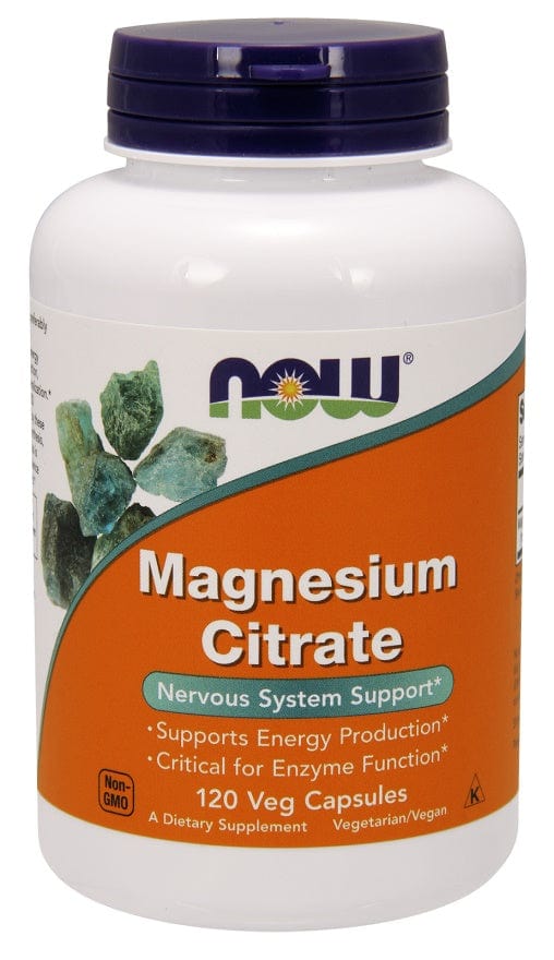 NOW Foods Vitamins & Minerals Magnesium Citrate, 400mg - 120 vcaps