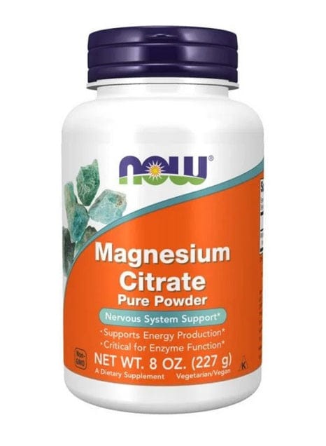 NOW Foods Vitamins & Minerals Magnesium Citrate, Pure Powder - 227 grams
