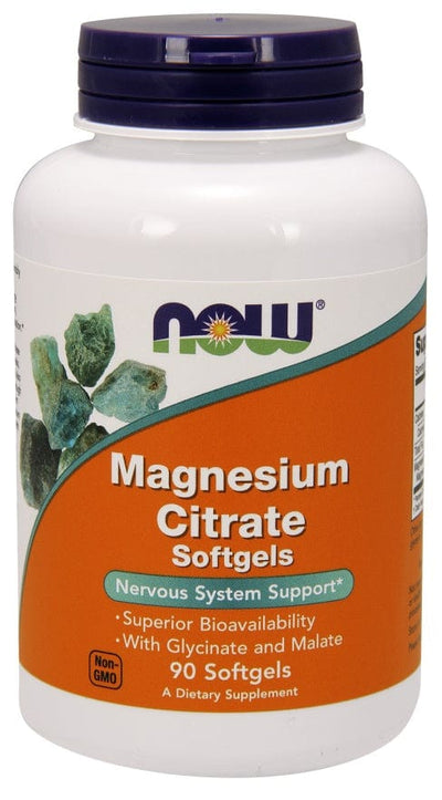 NOW Foods Vitamins & Minerals Magnesium Citrate Softgels - 90 softgels