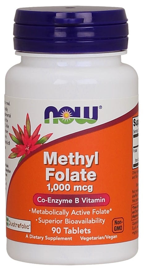 NOW Foods Vitamins & Minerals Methyl Folate, 1000mcg - 90 tablets