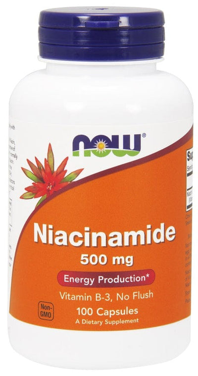 NOW Foods Vitamins & Minerals Niacinamide, 500mg - 100 caps