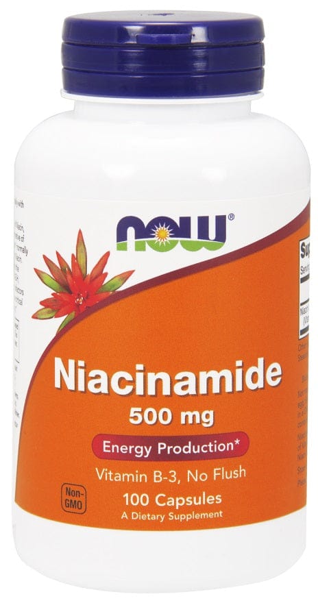 NOW Foods Vitamins & Minerals Niacinamide, 500mg - 100 caps