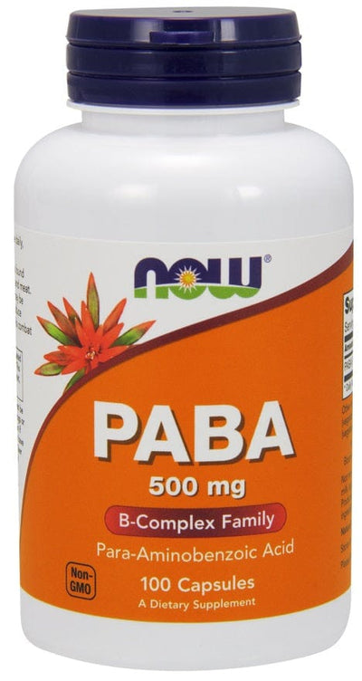 NOW Foods Vitamins & Minerals PABA, 500mg - 100 caps