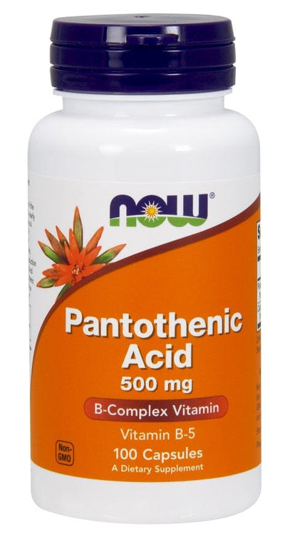 NOW Foods Vitamins & Minerals Pantothenic Acid, 500mg - 100 caps