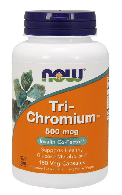 NOW Foods Vitamins & Minerals Tri-Chromium, 500mcg - 180 vcaps