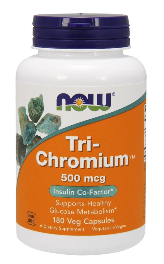 NOW Foods Vitamins & Minerals Tri-Chromium, 500mcg - 180 vcaps