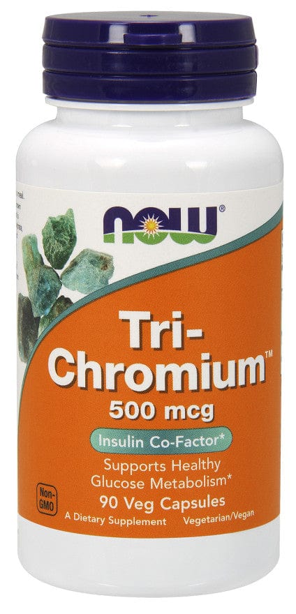 NOW Foods Vitamins & Minerals Tri-Chromium, 500mcg - 90 vcaps