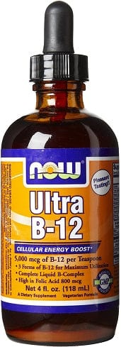 NOW Foods Vitamins & Minerals Vitamin B-12 Ultra, Liquid - 118 ml.