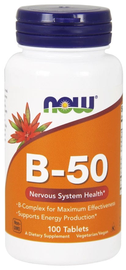 NOW Foods Vitamins & Minerals Vitamin B-50 - 100 tablets