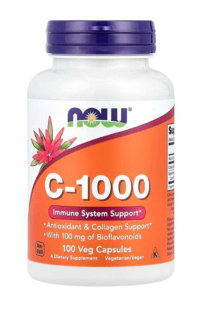 NOW Foods Vitamins & Minerals Vitamin C-1000 with 100mg Bioflavonoids - 100 vcaps