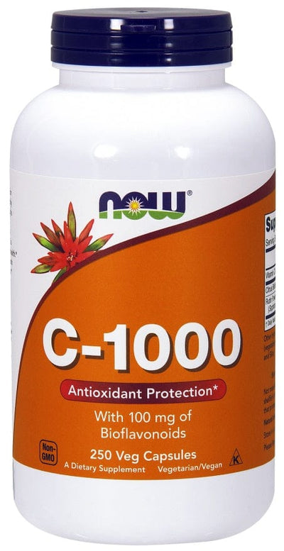 NOW Foods Vitamins & Minerals Vitamin C-1000 with 100mg Bioflavonoids - 250 vcaps