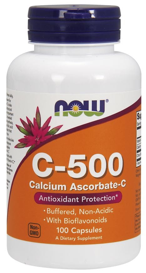 NOW Foods Vitamins & Minerals Vitamin C-500 Calcium Ascorbate-C - 100 caps