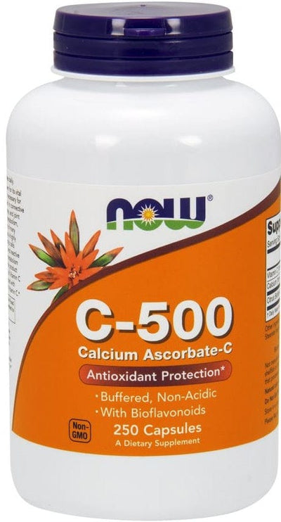 NOW Foods Vitamins & Minerals Vitamin C-500 Calcium Ascorbate-C - 250 caps