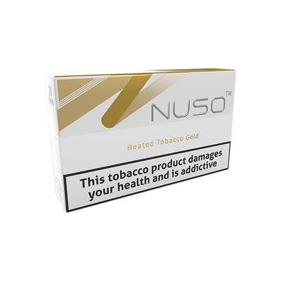 NUSO Smoking Products Gold Tobacco NUSO Heated Tobacco Sticks Strength 5 - 20 Sticks