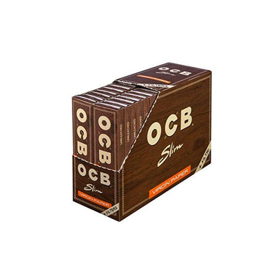 OCB Food, Beverages & Tobacco OCB King Size SLIM Virgin Papers + TIPS (32 Pack)