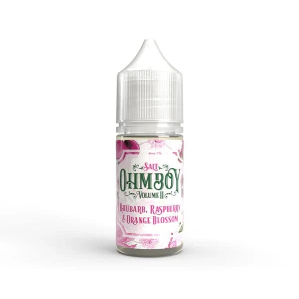 Ohm Boy Vaping Products Rhubarb Raspberry & Orange Blossom 20mg Ohm Boy Volume II 10ml Nic Salt (50VG/50PG)