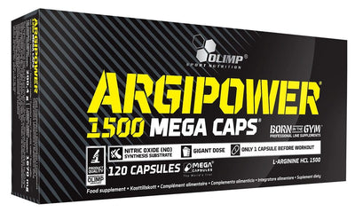 Olimp Nutrition Amino Acids and BCAAs Argi Power 1500, Mega Caps - 120 caps