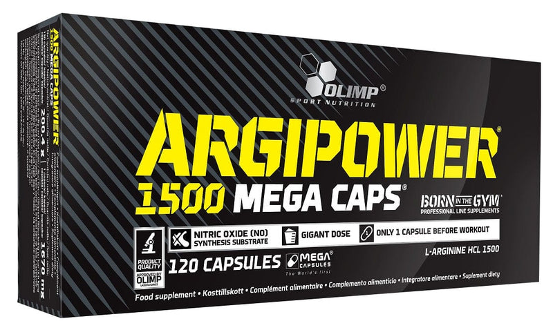 Olimp Nutrition Amino Acids and BCAAs Argi Power 1500, Mega Caps - 120 caps