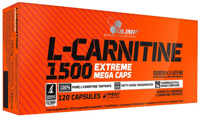 Olimp Nutrition Amino Acids and BCAAs L-Carnitine 1500 Extreme - 120 caps