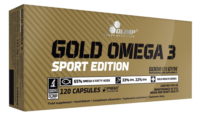 Olimp Nutrition Omegas, EFAs, CLA, Oils Gold Omega 3, Sport Edition - 120 caps