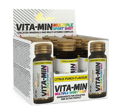Olimp Nutrition Vitamins & Minerals Vita-Min Multiple Sport Shot, Citrus Punch - 9 x 25 ml.