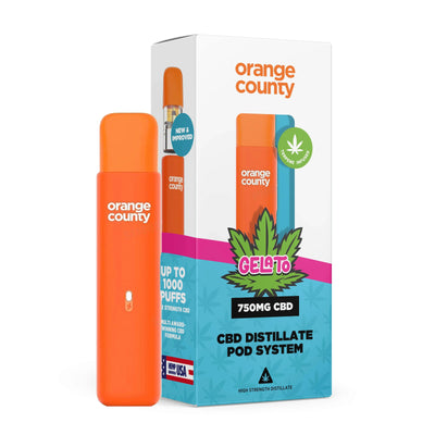 Orange County CBD Products Gelato Orange County CBD 750mg Prefilled Pod Vape Kit
