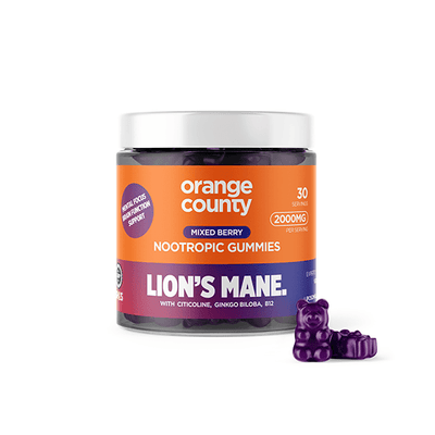 Orange County Nootropics & Supplements Orange County 2000mg Lion's Mane Gummies  - 30 Pieces