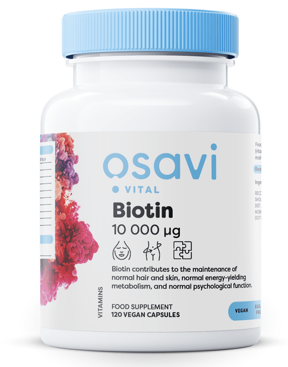 Osavi Biotin, 10mg Extra Strength - 120 vegan caps