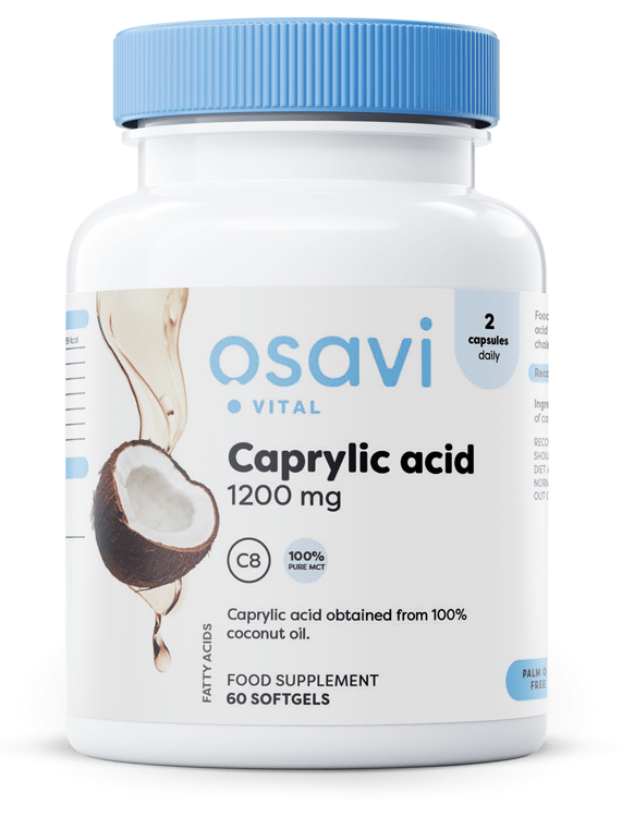 Osavi Caprylic Acid, 1200mg - 60 softgels