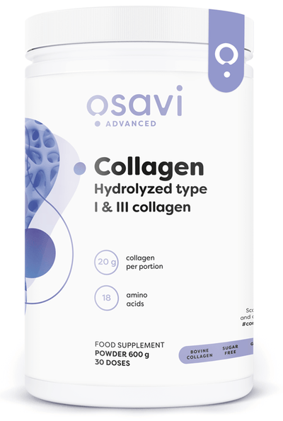 Osavi Collagen Peptides - Hydrolyzed Type 1 & 3 - 600g